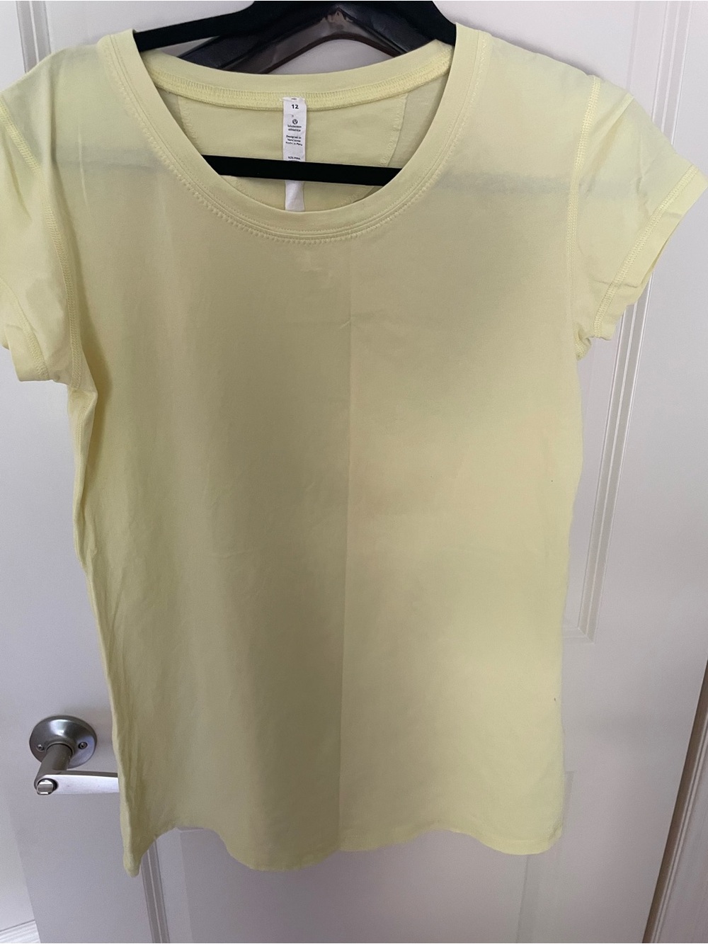 149. LULULEMON Pima cotton tee tshirt short sleeve Yellow 12
